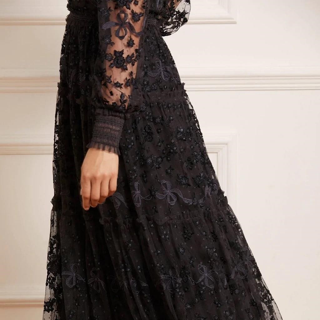 Needle & Thread Grafite Manga Longa